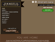 Tablet Screenshot of dangelomarket.com